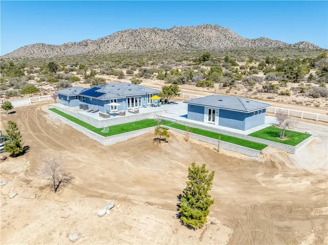 a view of a city with a mountain