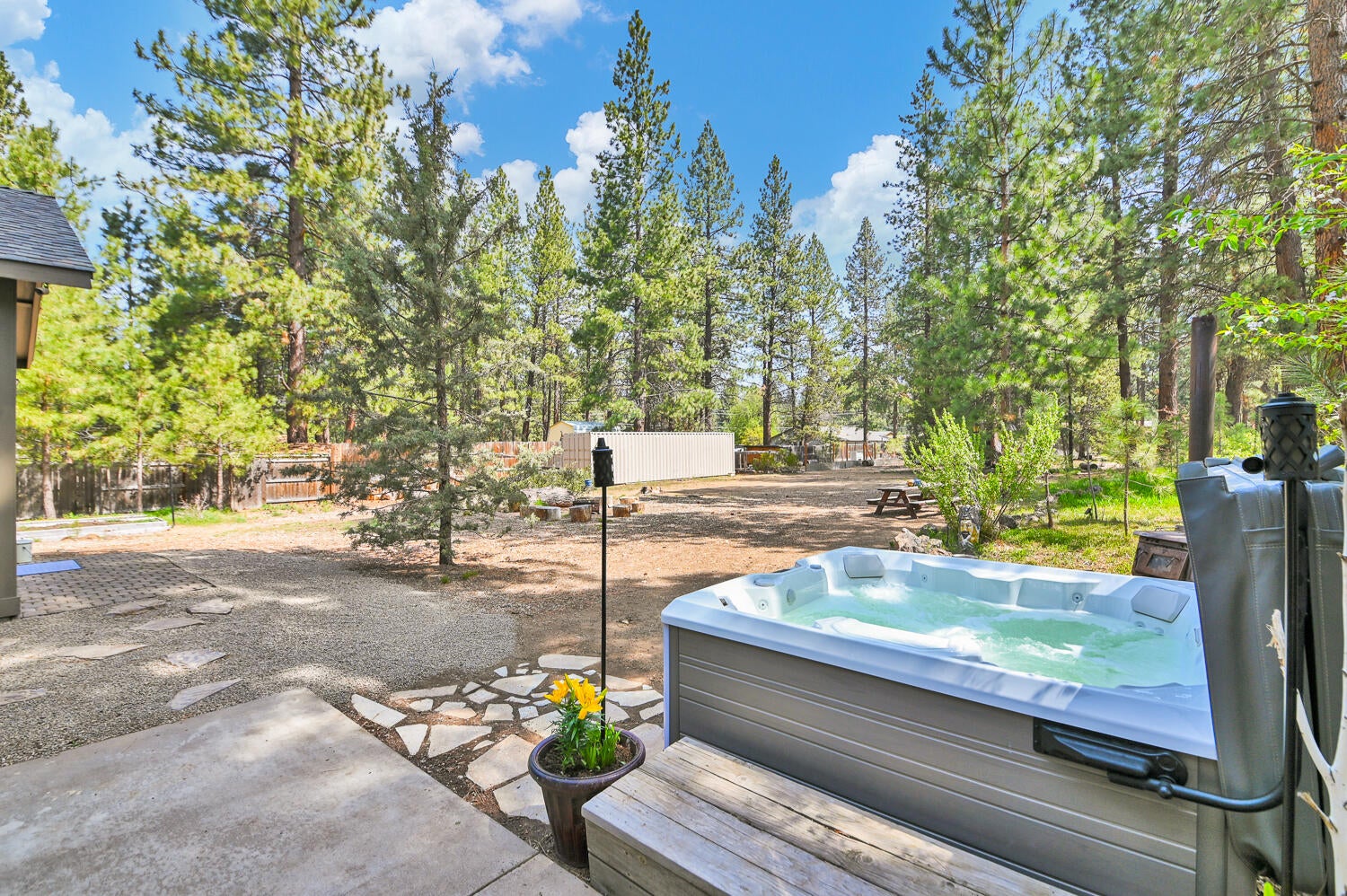 19198 Choctaw Road Bend, OR 97702 - Photo 3 of 45 Backyard - New saltwater spa!