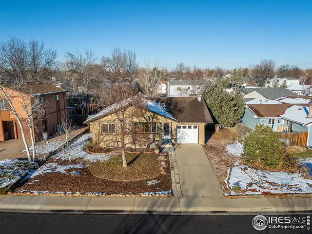 a view of a town with big building