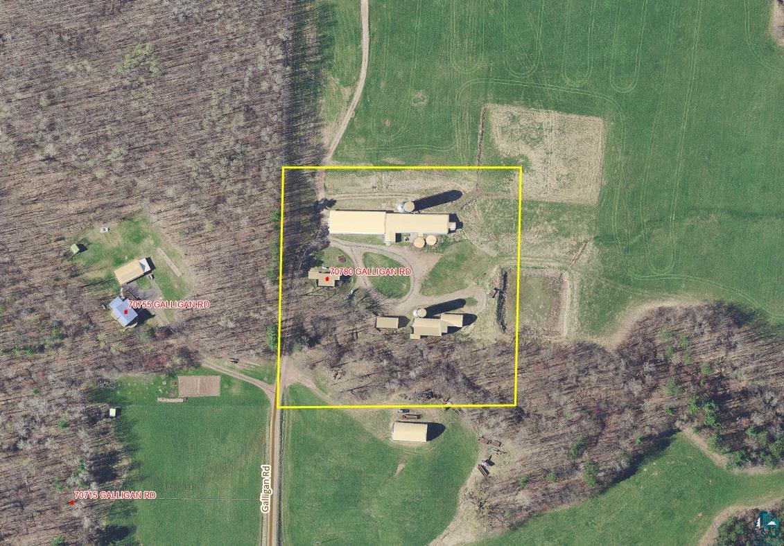 70780 Galligan Road Ashland, WI 54806 - Photo 6 of 16 Aerial View