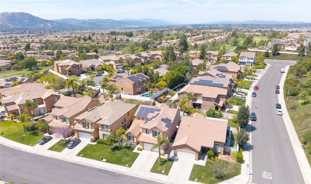 46123 Drymen Avenue Temecula, CA 92592 - Photo 37 of 42 an aerial view of residential houses with outdoor space