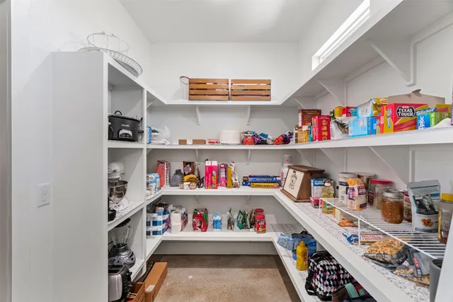 a room with storage and utility