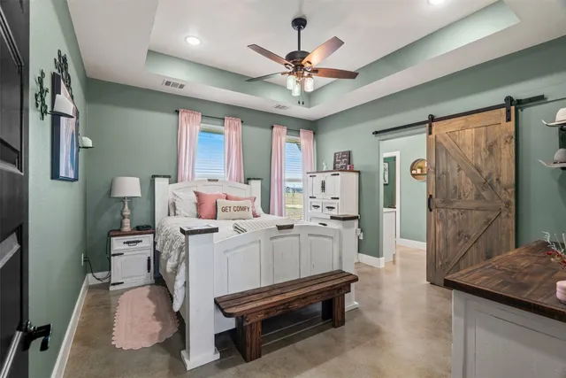 a very nice looking room with a large window