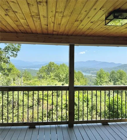 a view of balcony with couch