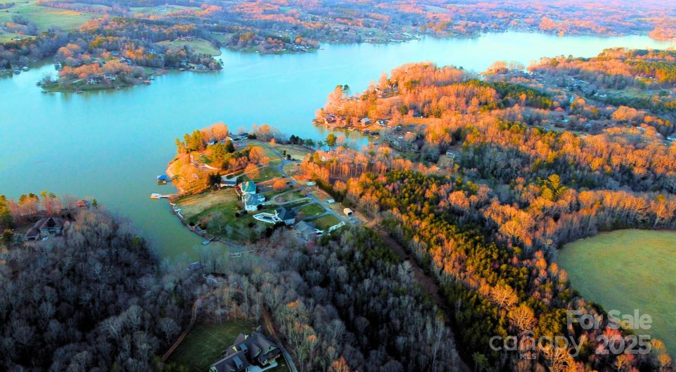 6343 Huntington Lane, Unit 1 Conover, NC 28613 - Photo 7 of 8 an aerial view of lake residential house with outdoor space and trees around
