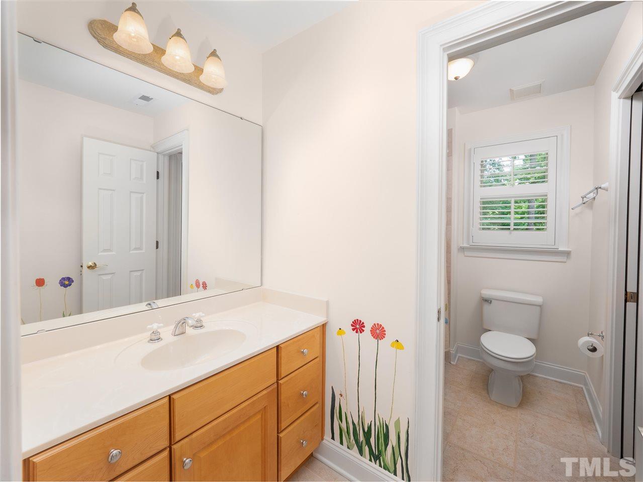 2512 Brook Crossing Circle Raleigh, NC 27606 - Photo 18 of 28 a bathroom with a sink and a toilet