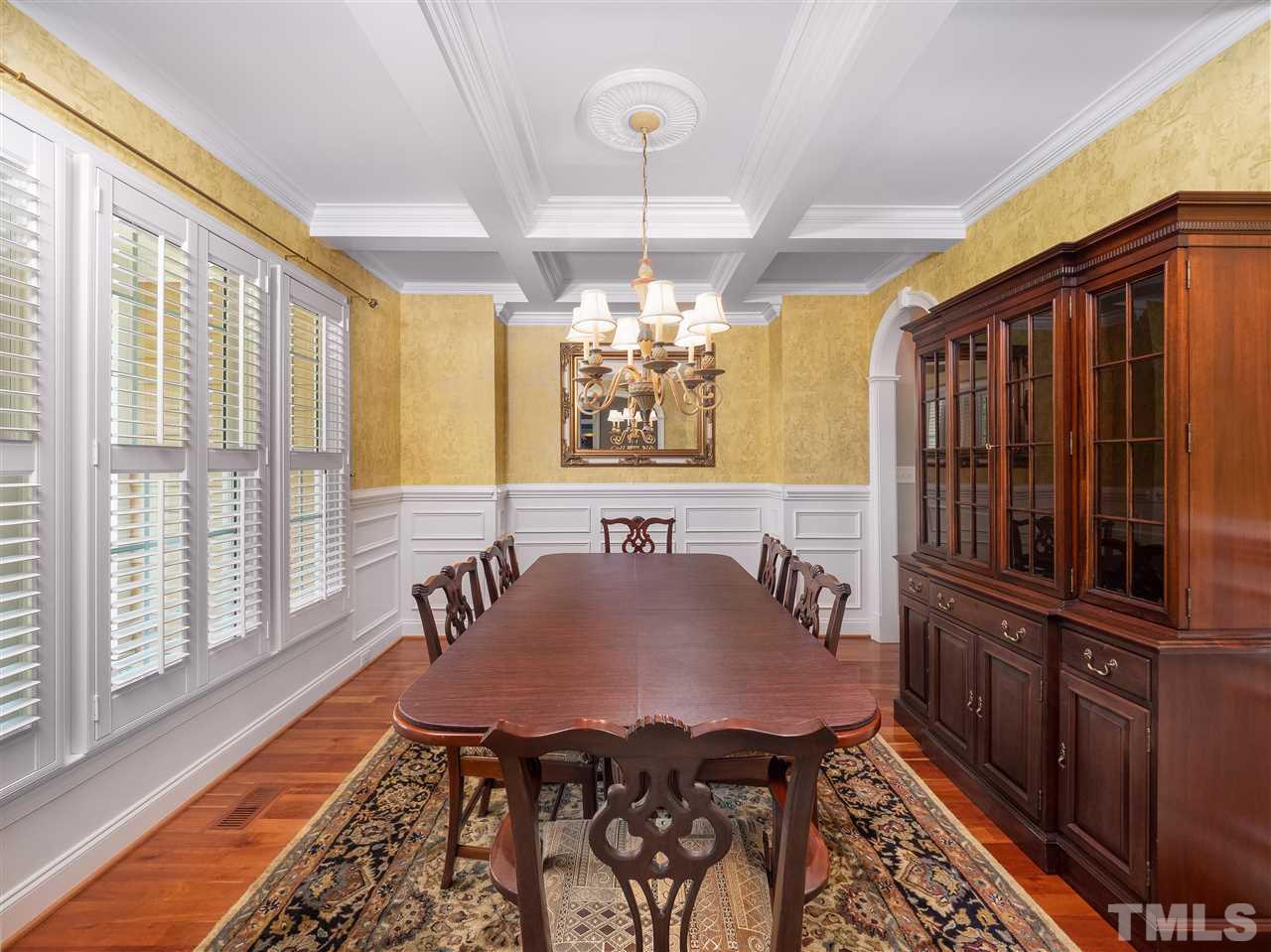 2512 Brook Crossing Circle Raleigh, NC 27606 - Photo 8 of 28 a view of a dining room with furniture window and outside view