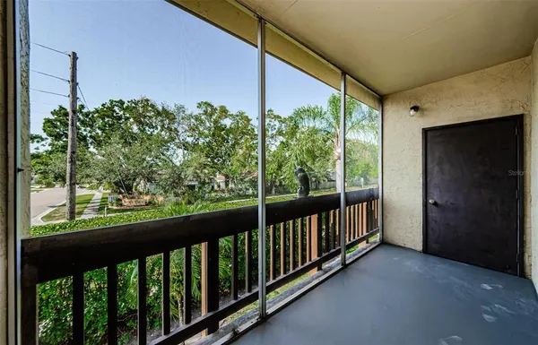 a view of a porch