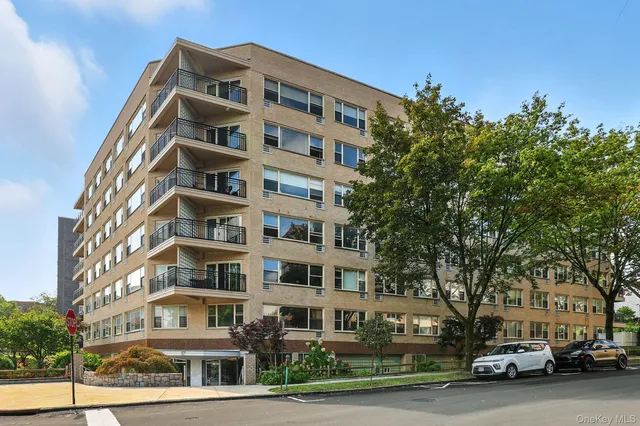 a front view of a building