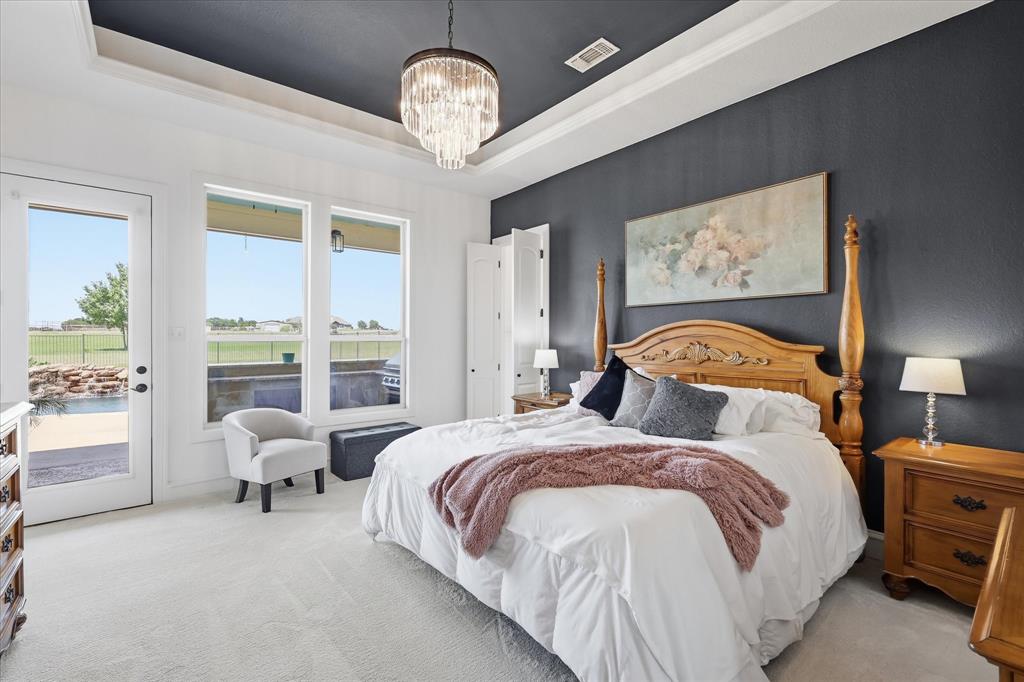 4920 Peden Road Fort Worth, TX 76179 - Photo 13 of 40 Primary Suite with an Abundance of Natural Light and Overlooking the Pool.