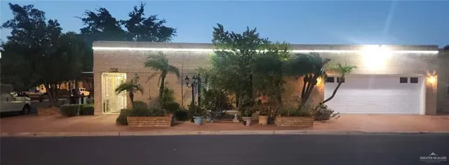 a view of a building with a street