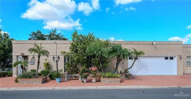 an outdoor space with patio