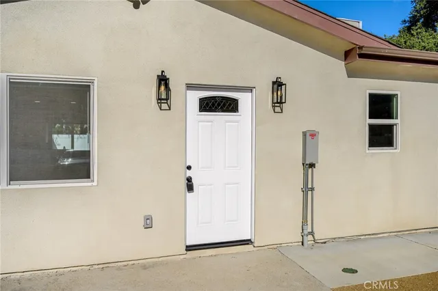 a view of front door