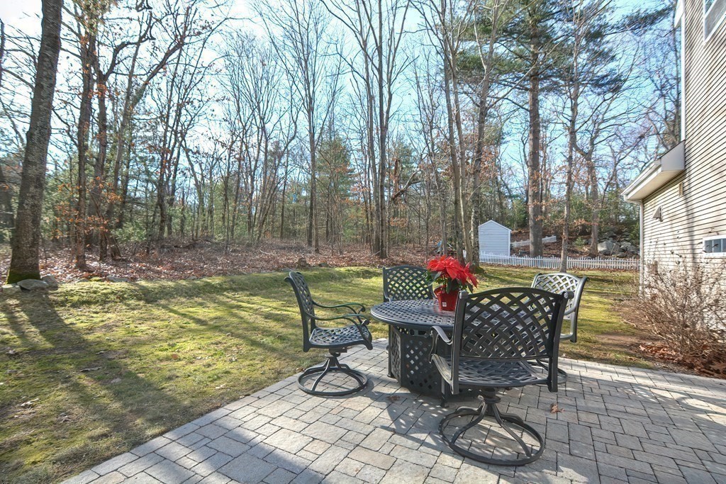 14 Robbins Road Foxboro, MA 02035 - Photo 35 of 42 a view of a chairs and fire pit in the backyard of house