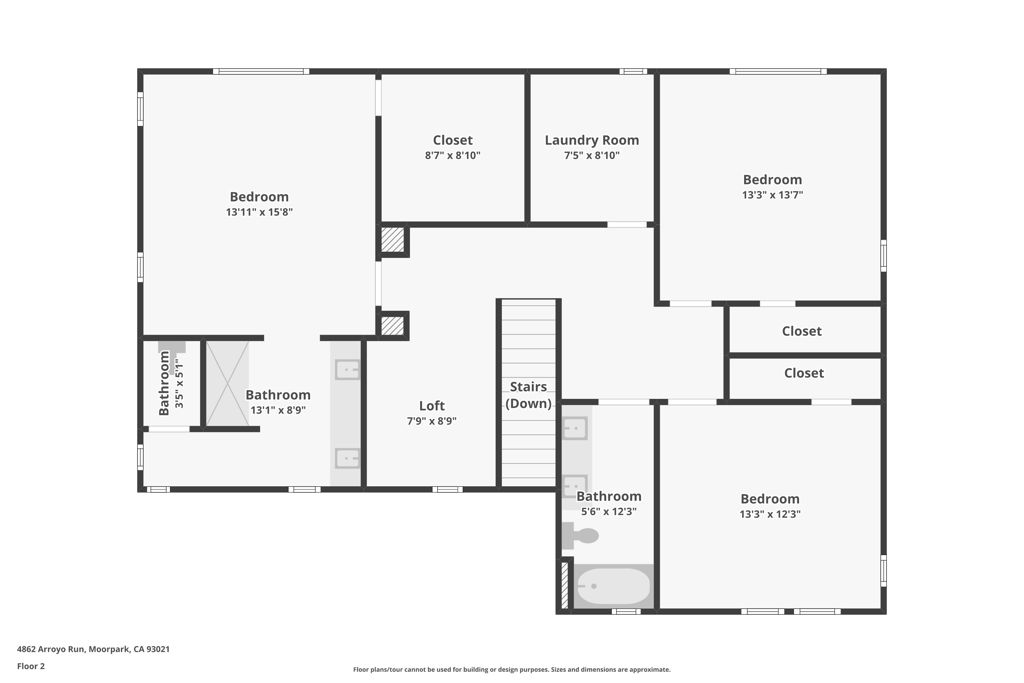4874 Arroyo Run Moorpark, CA 93021 - Photo 37 of 38 Floor Plan - Floor 2