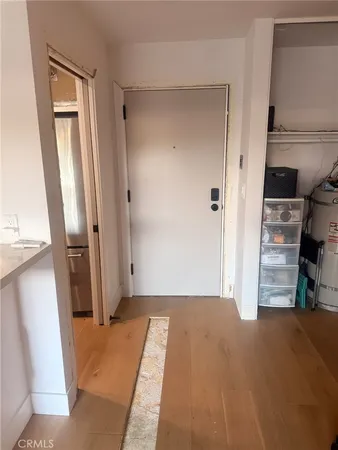 a view of a room with a cabinet