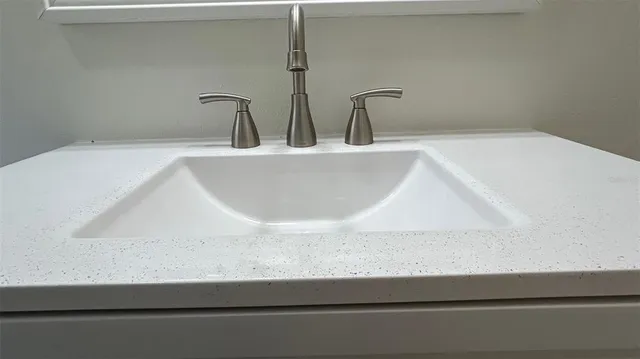 a close view of sink