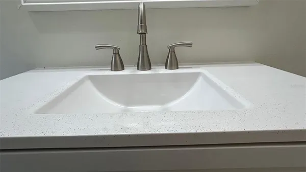 a close view of sink