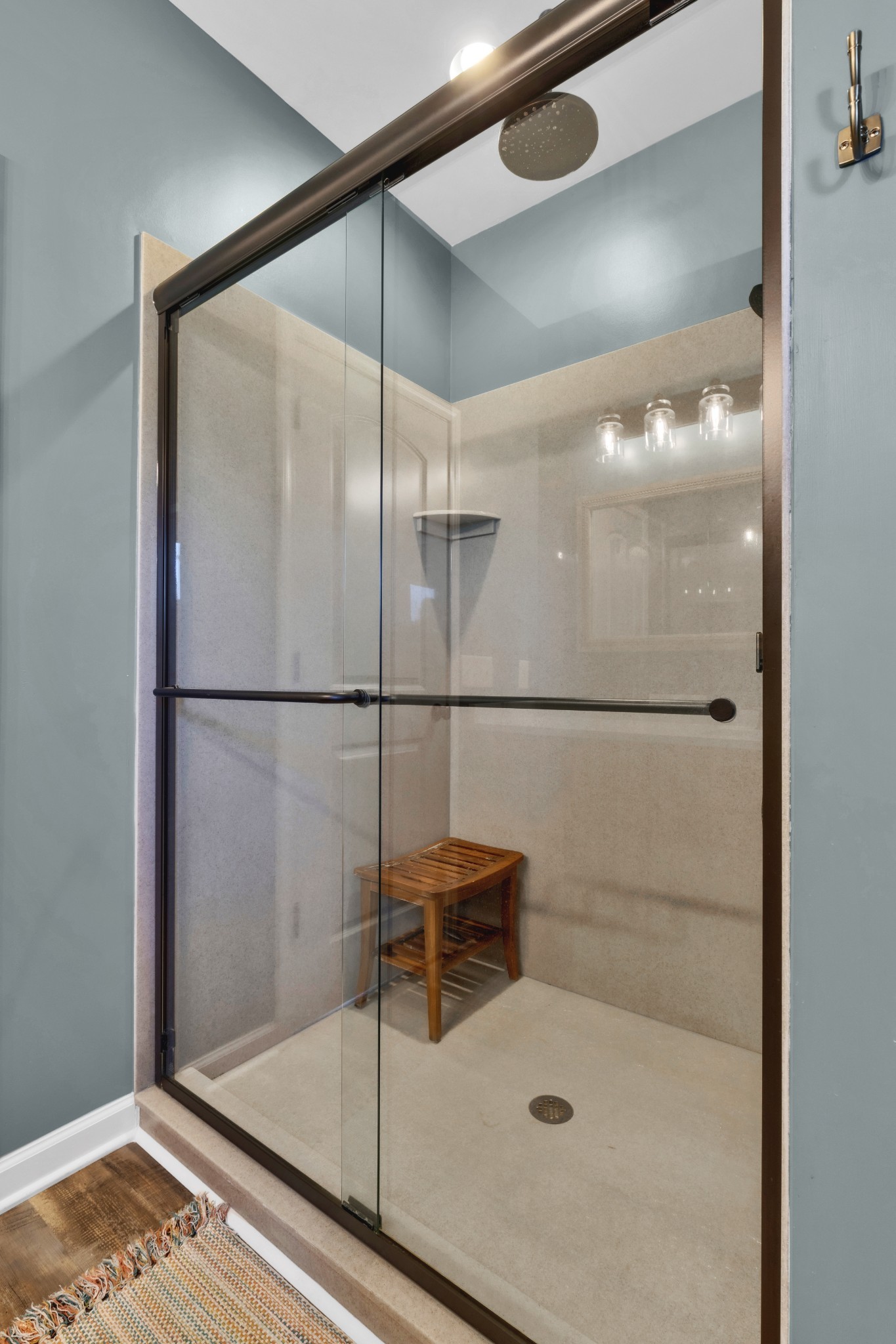 3988 Fykes Grove Road Cedar Hill, TN 37032 - Photo 32 of 50 a bathroom with a shower and a sink