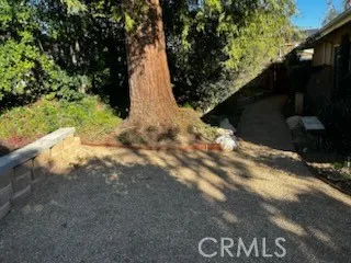 a view of backyard with green space