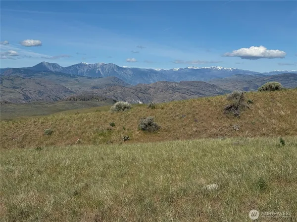 a view of an outdoor space and mountain view