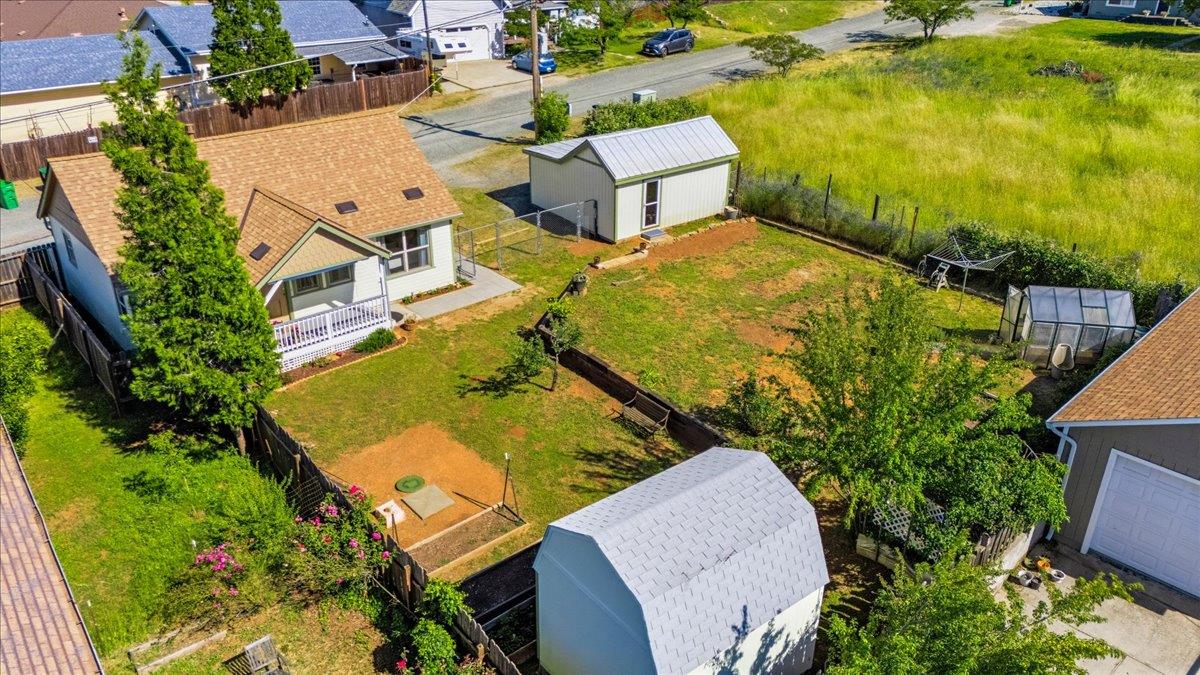 232 Upper Slate Creek Road Grass Valley, CA 95945 - Photo 38 of 48 an aerial view of a house with a swimming pool