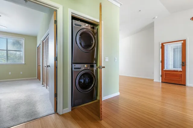 a front view of a building with retail shops