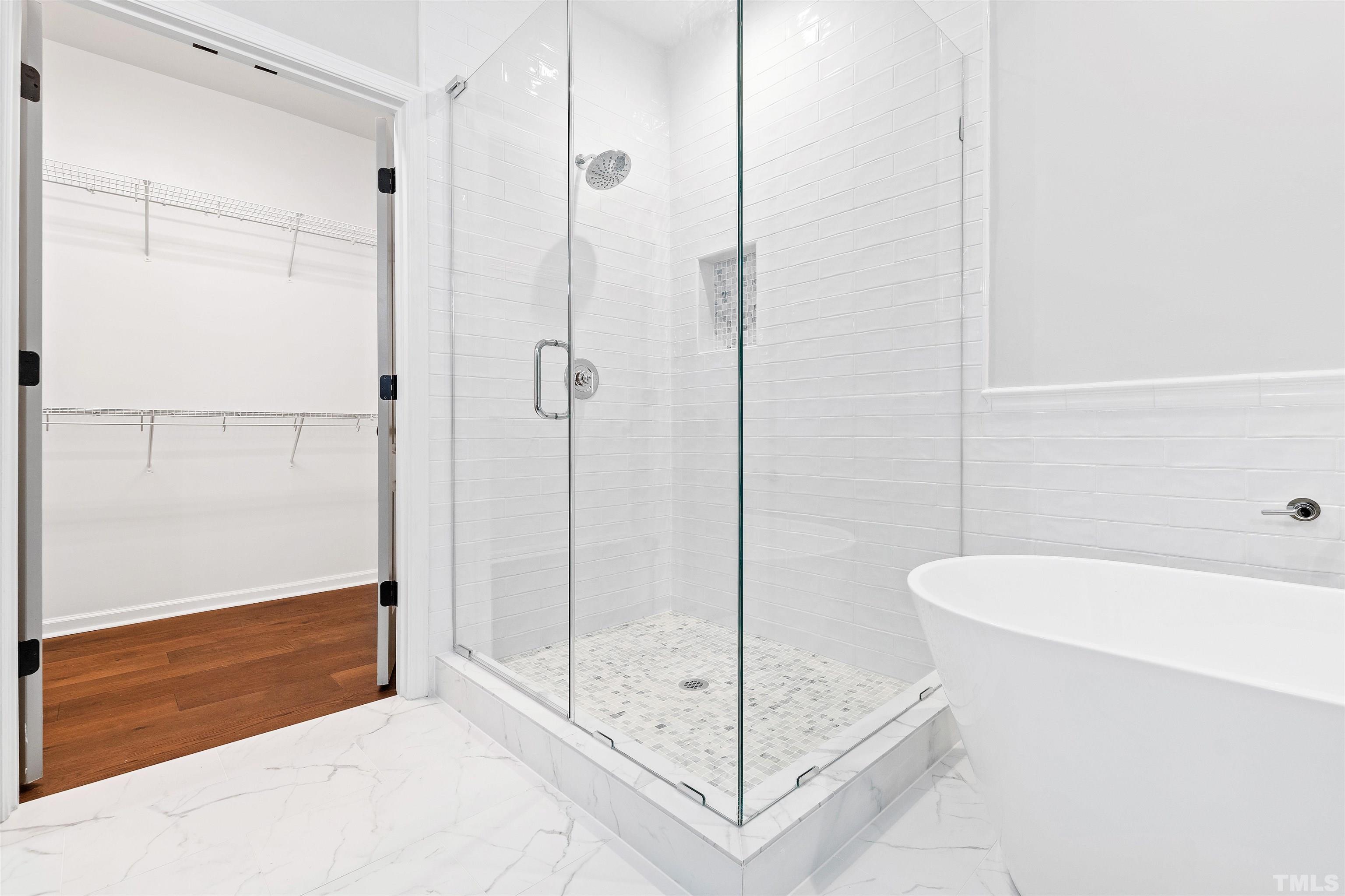 4618 Manassa Pope Lane Raleigh, NC 27612 - Photo 25 of 45 a bathroom with a shower