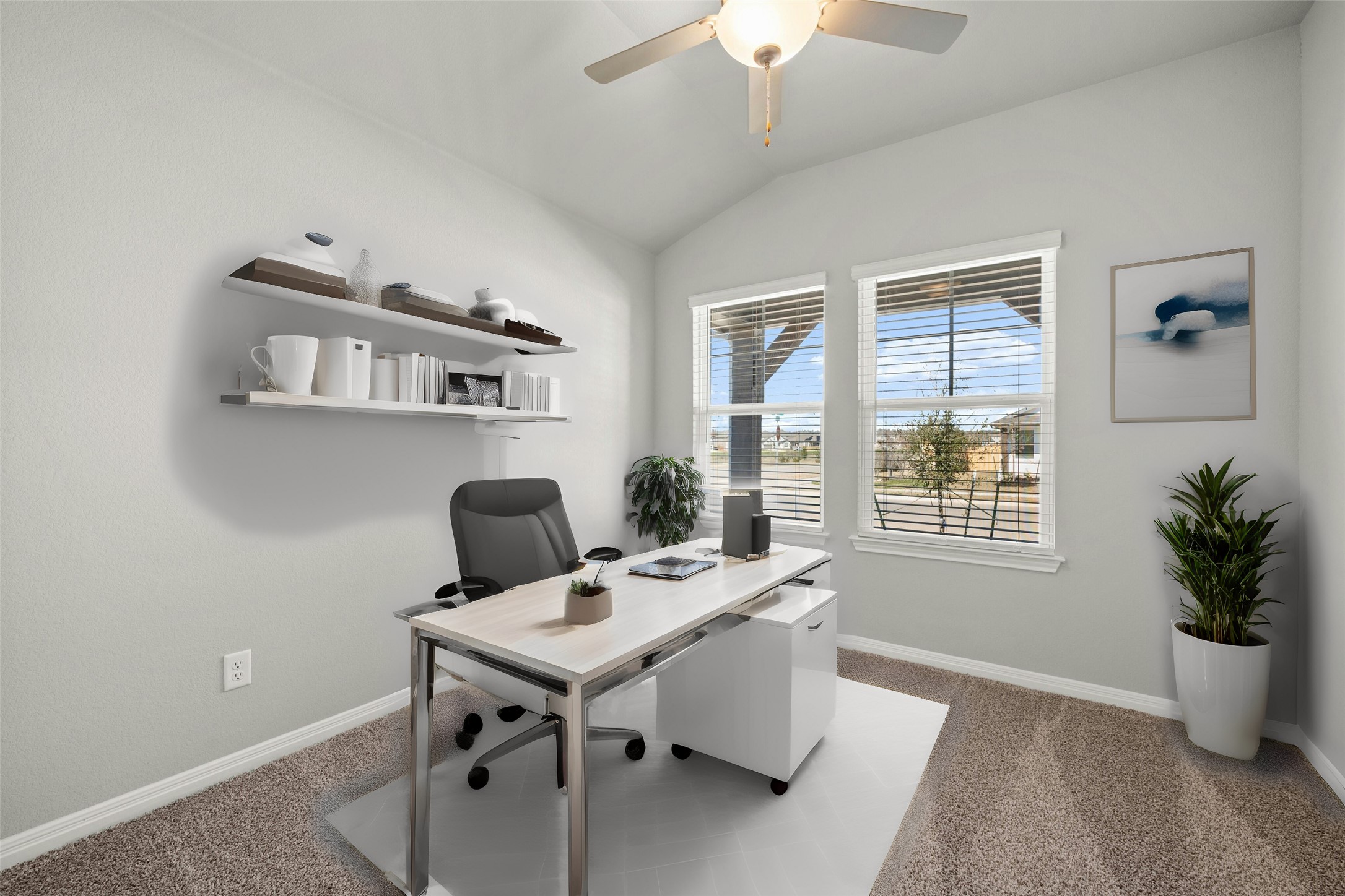 2805 Moyer Lane Round Rock, TX 78665 - Photo 22 of 25 a view of a workspace with furniture and a window
