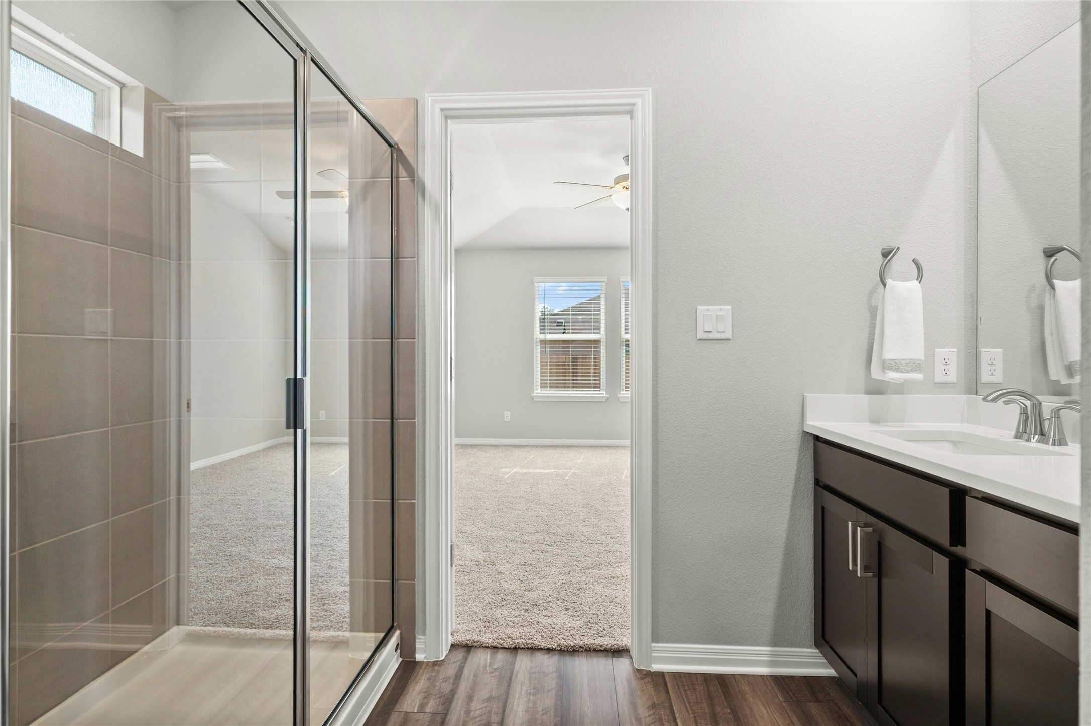 2805 Moyer Lane Round Rock, TX 78665 - Photo 6 of 25 a bathroom with a shower and a sink