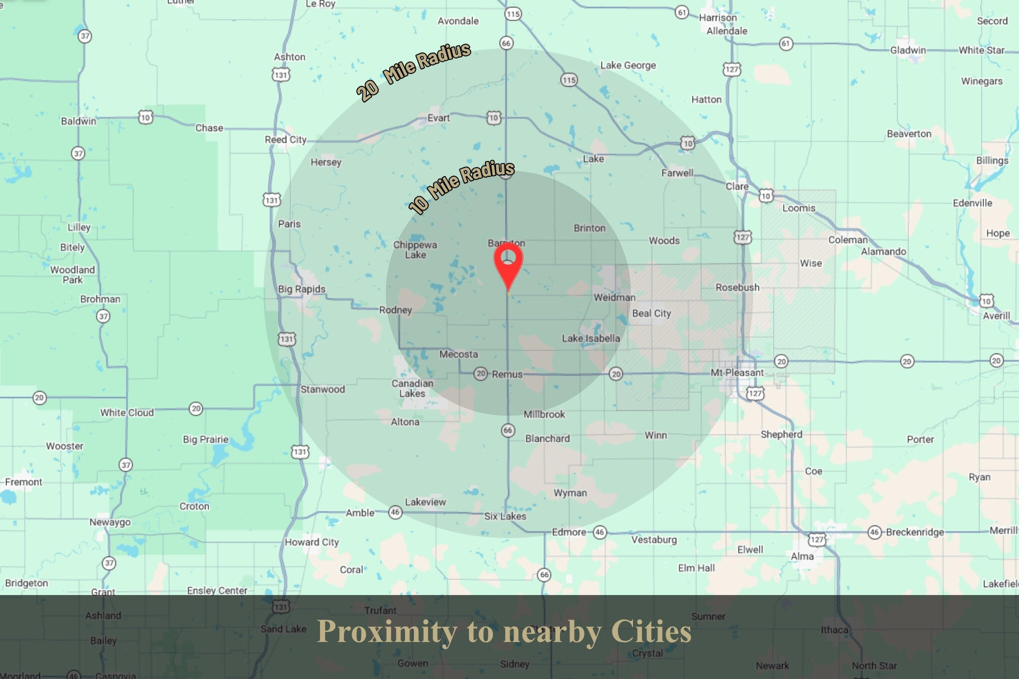 15726 30th Avenue Remus, MI 49340 - Photo 4 of 28 15726 30th Ave_ 3 _ Proximity 20 mile ra