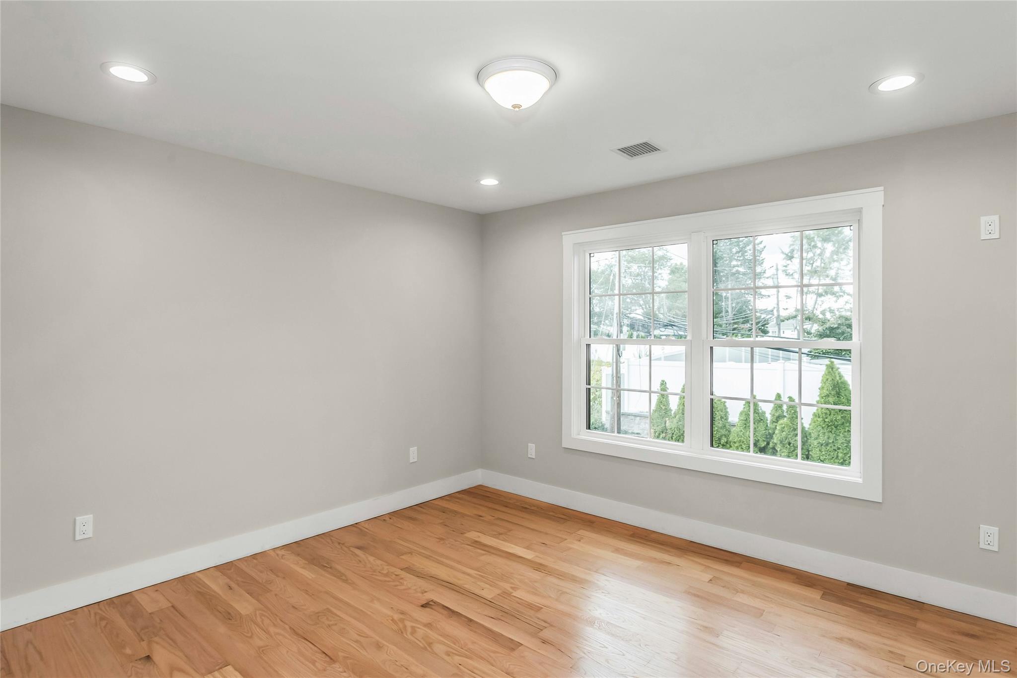8 Sebree Place Plainview, NY 11803 - Photo 19 of 26 Empty room with light wood-style flooring and recessed lighting