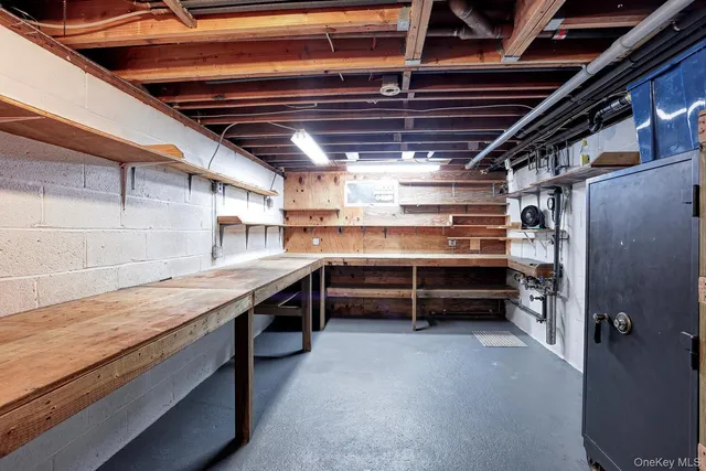 a view of storage and utility room