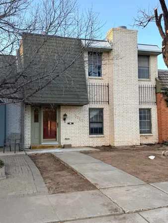 a front view of a house