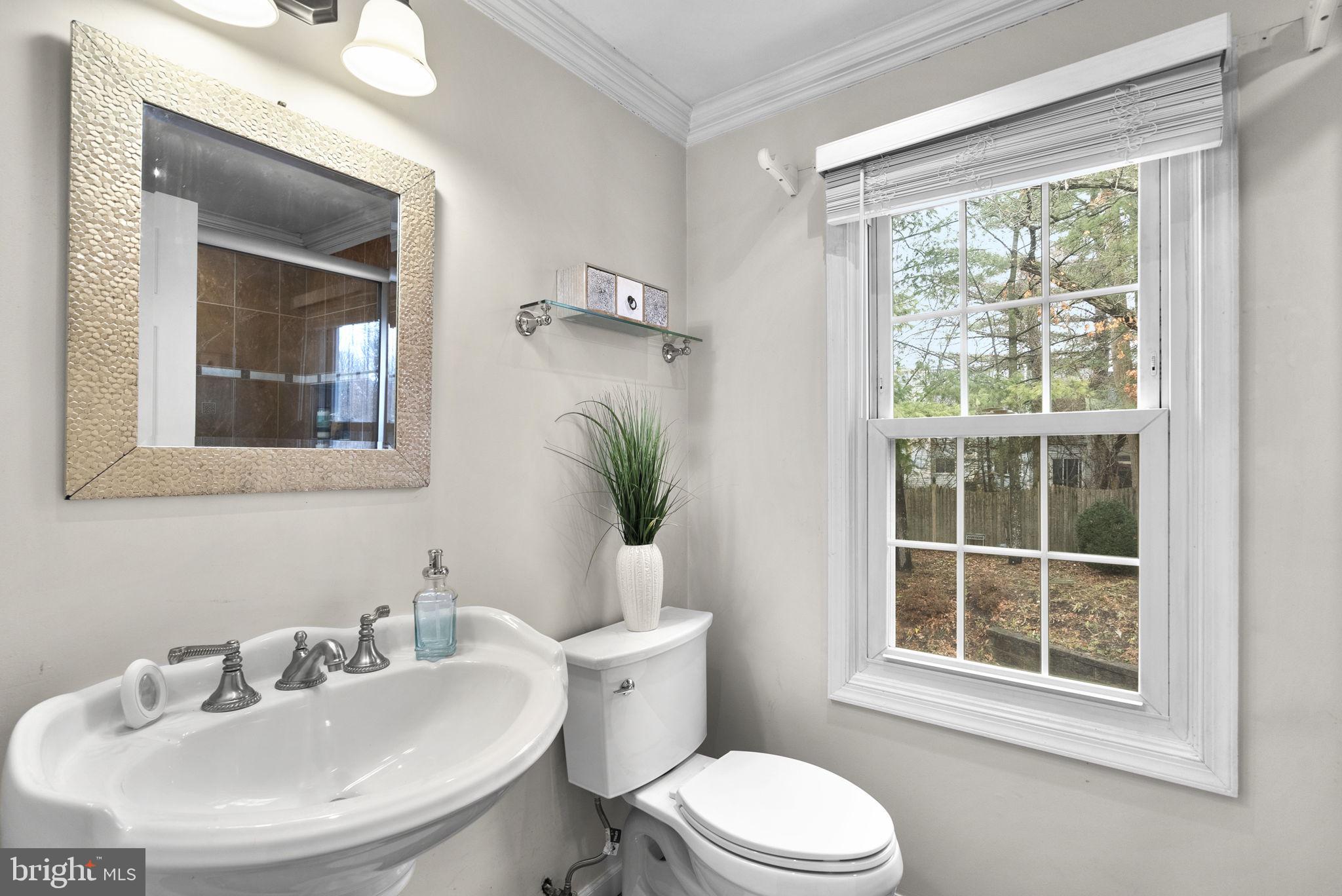 14908 Village Gate Drive Silver Spring, MD 20906 - Photo 28 of 57 a bathroom with a sink a toilet and a mirror