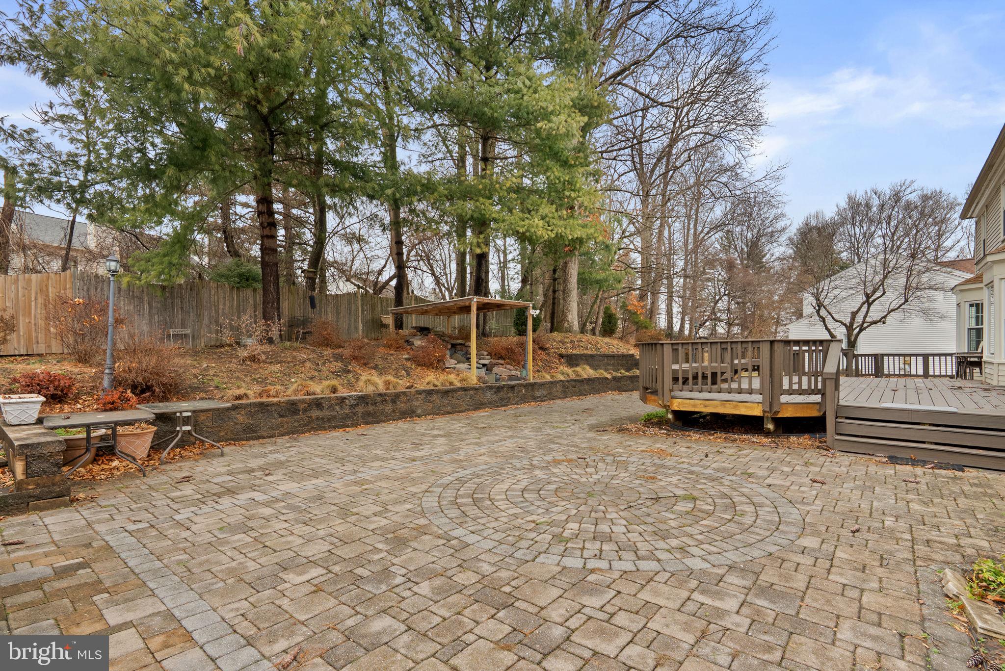 14908 Village Gate Drive Silver Spring, MD 20906 - Photo 44 of 57 a backyard of a house with barbeque oven and bench