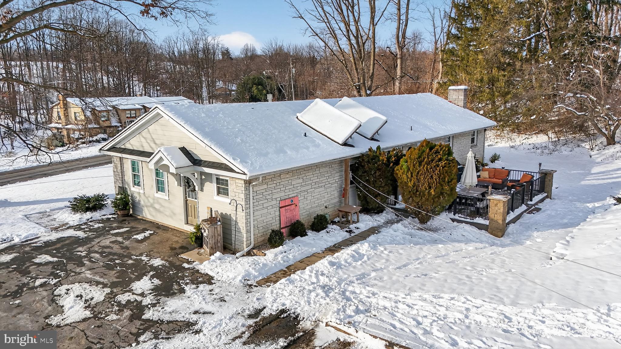 513 Jacobs Road Narvon, PA 17555 - Photo 64 of 69 a view of a house with a snow in the backyard
