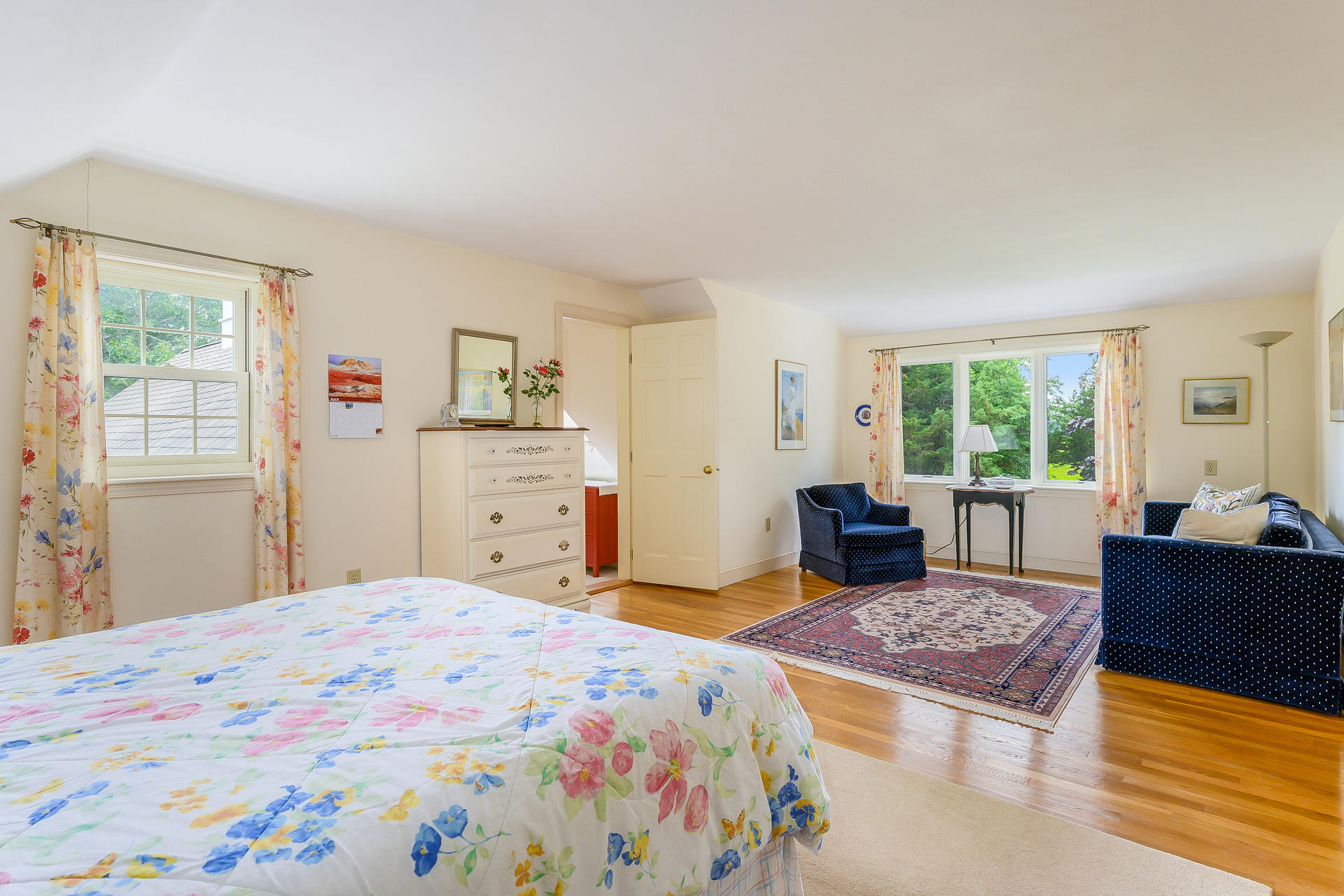 160 Point Hill Road West Barnstable, MA 02668 - Photo 19 of 39 a bedroom with a bed and wooden floor