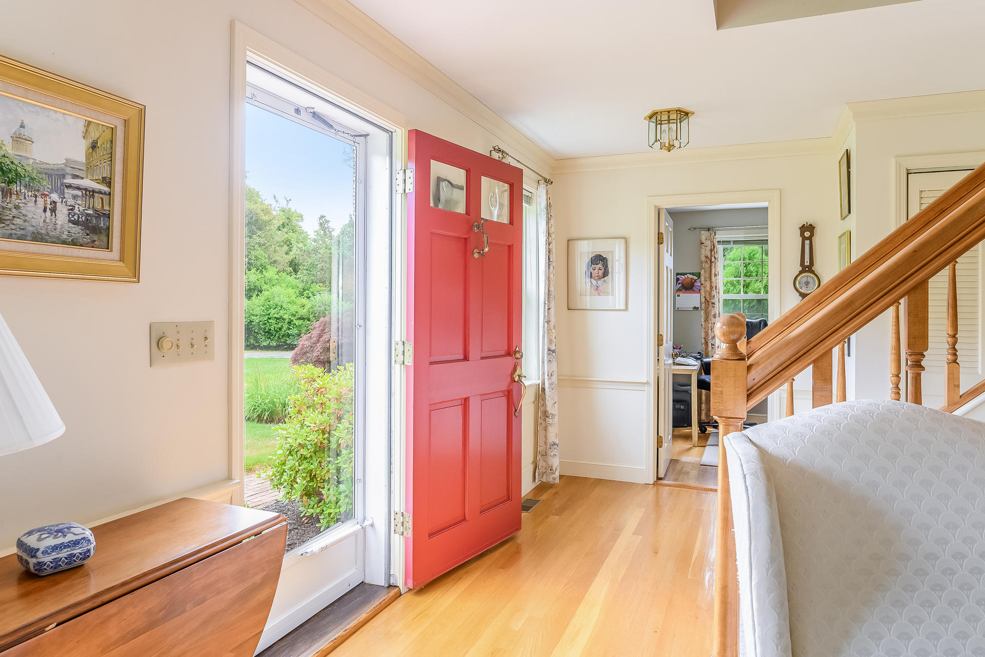 160 Point Hill Road West Barnstable, MA 02668 - Photo 6 of 39 a view of a livingroom with furniture staircase and front door