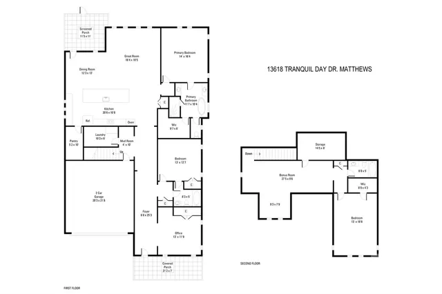 $690,000 | 13618 Tranquil Day Drive, Matthews, NC 28105