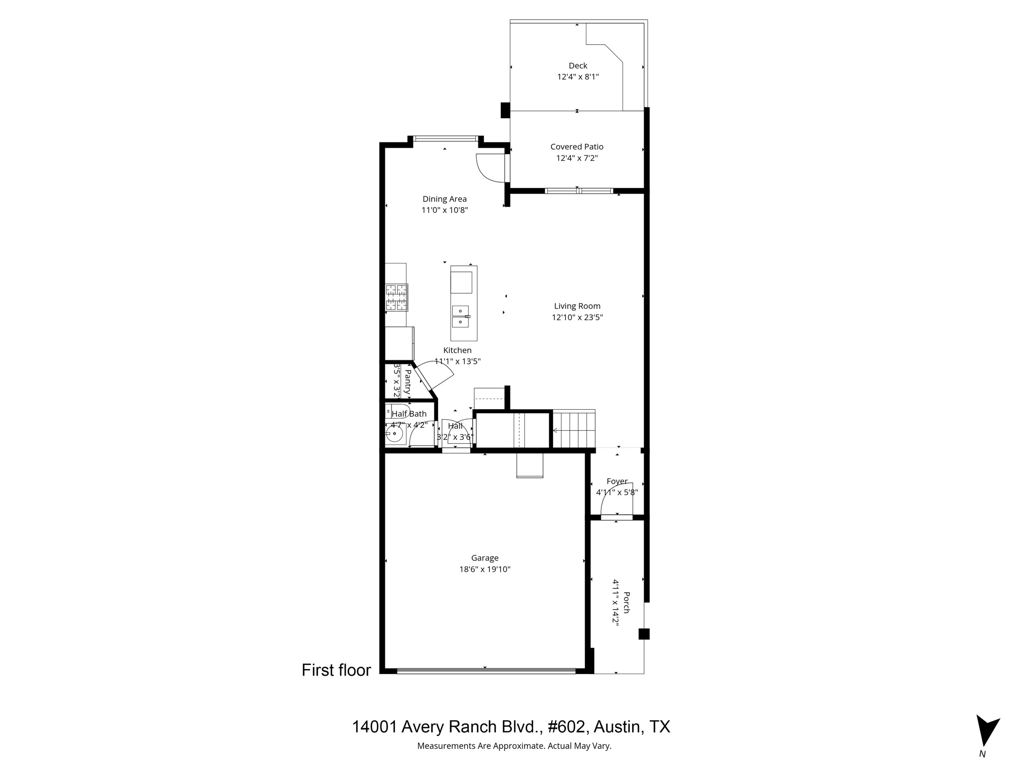 14001 Avery Ranch Boulevard, Unit 602 Austin, TX 78717 - Photo 38 of 39 View of floor plan / room layout