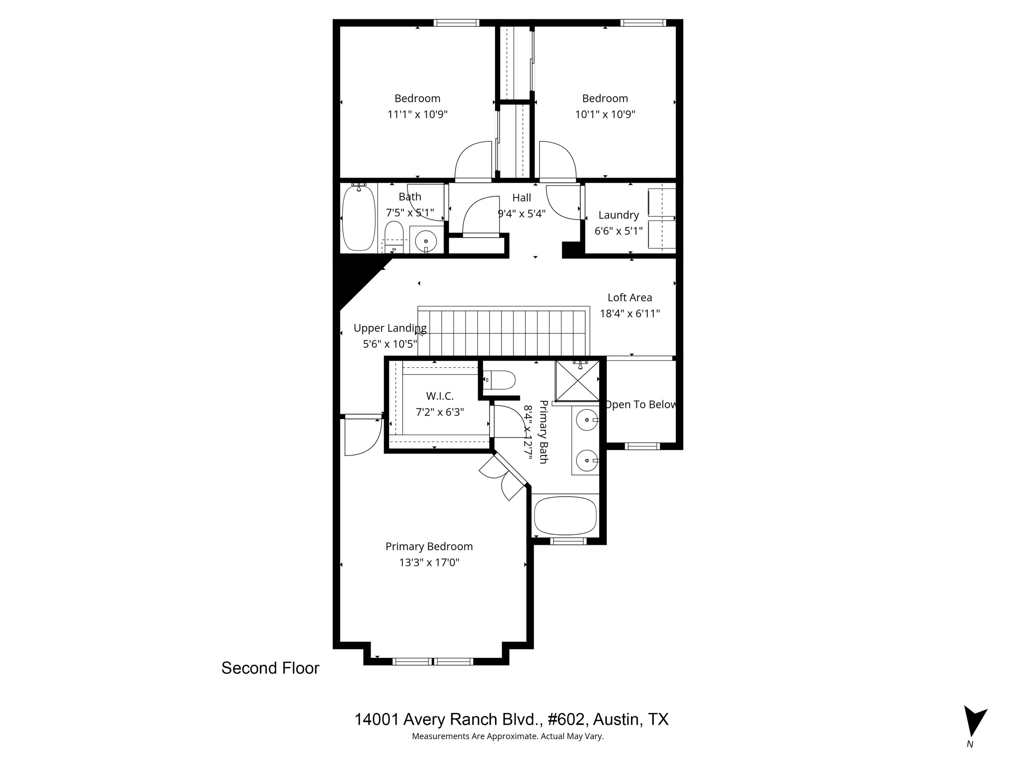 14001 Avery Ranch Boulevard, Unit 602 Austin, TX 78717 - Photo 39 of 39 View of home floor plan