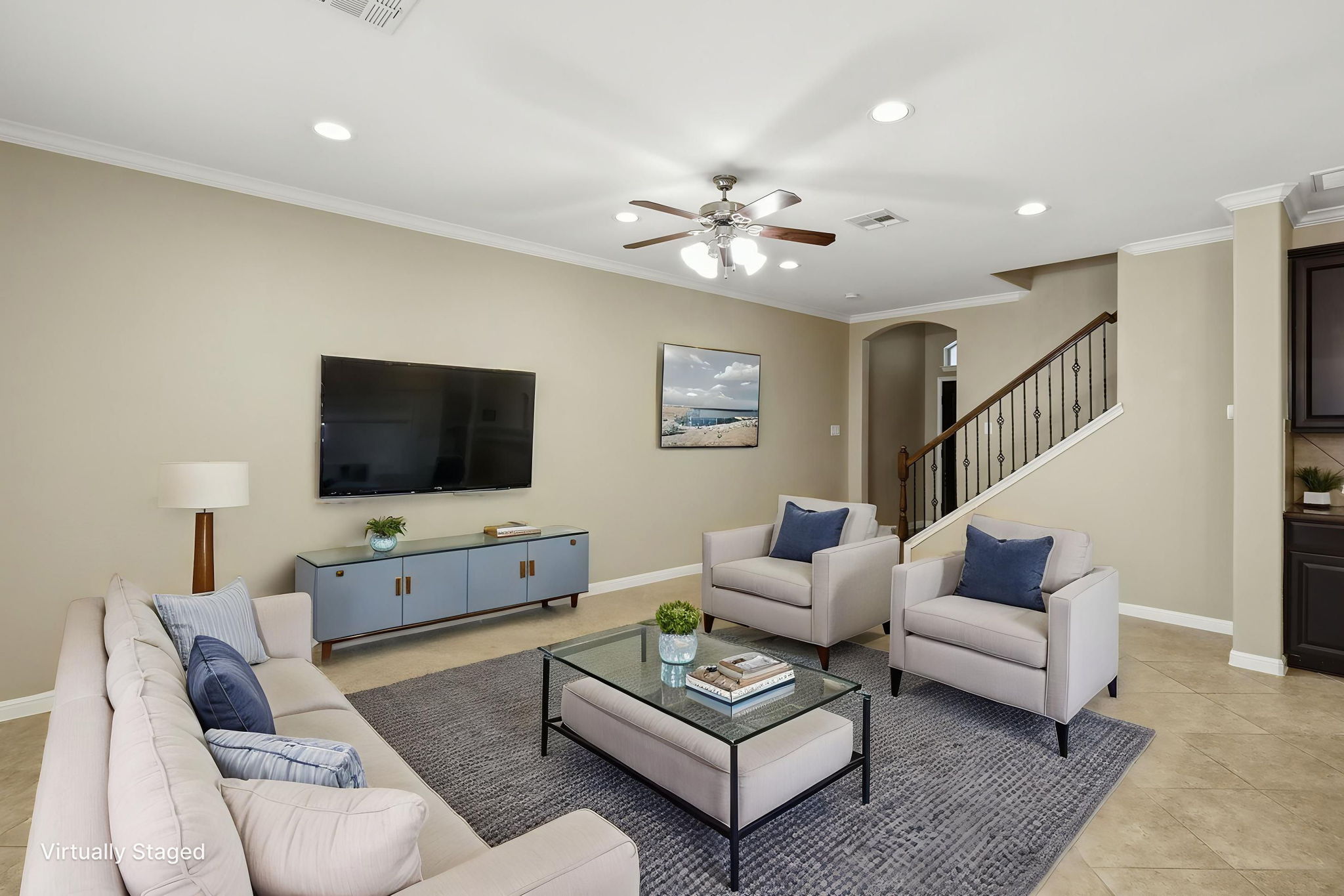 14001 Avery Ranch Boulevard, Unit 602 Austin, TX 78717 - Photo 4 of 39 VIRTUALLY STAGED Living room