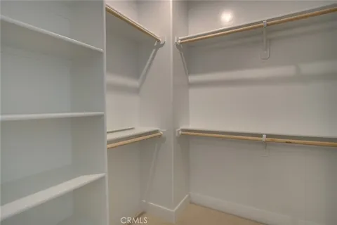 a close view of closet