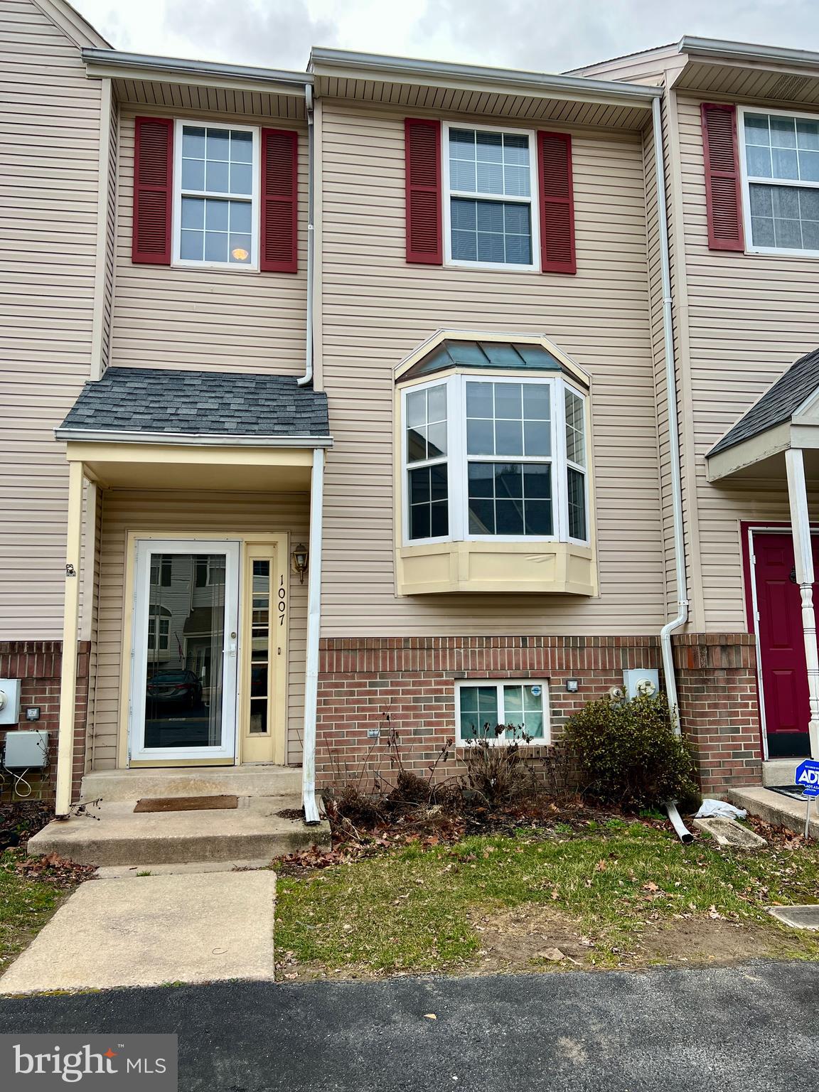 a front view of a house