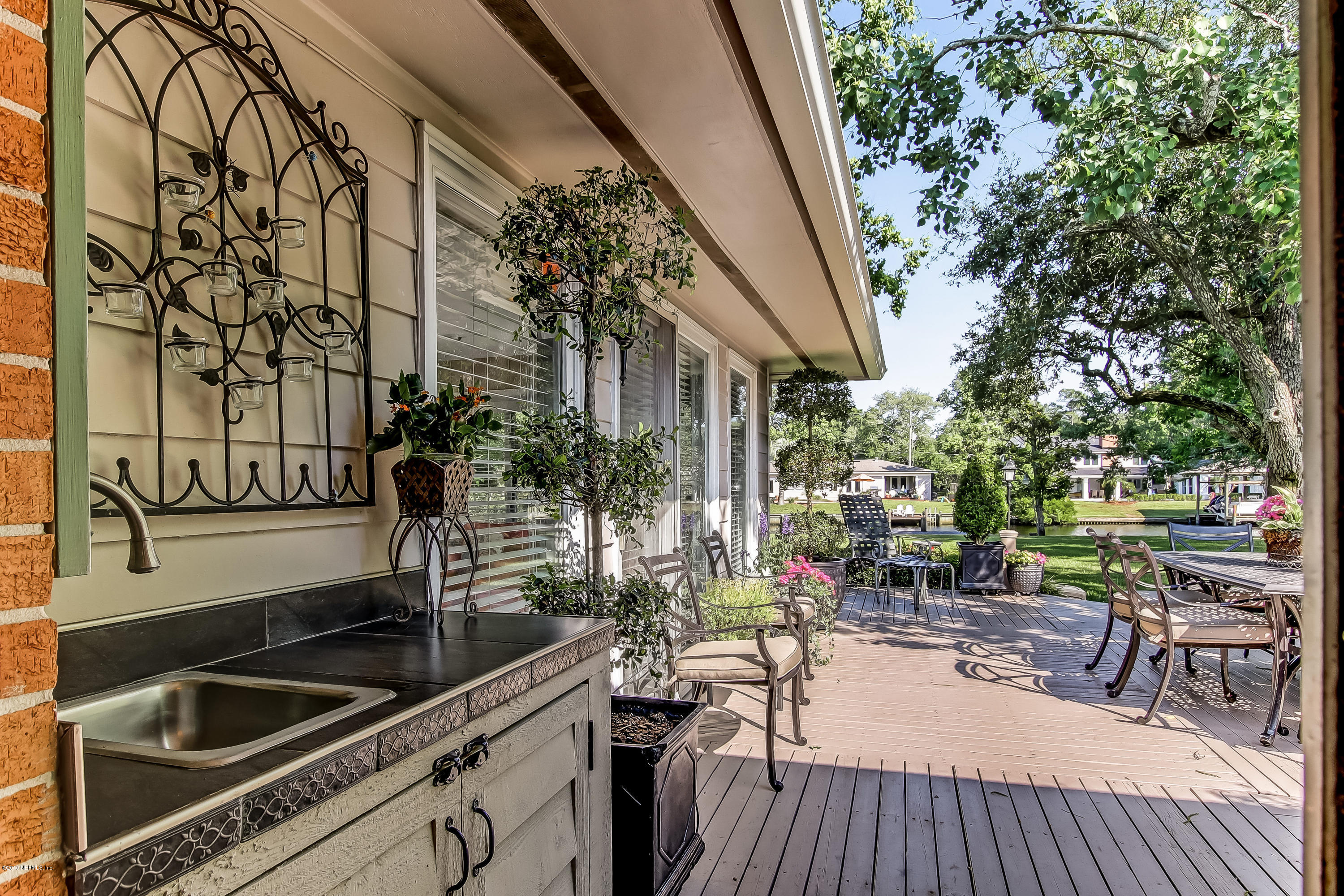 4632 Prince Edward Road Jacksonville, FL 32210 - Photo 17 of 61 Deck with Wet Bar