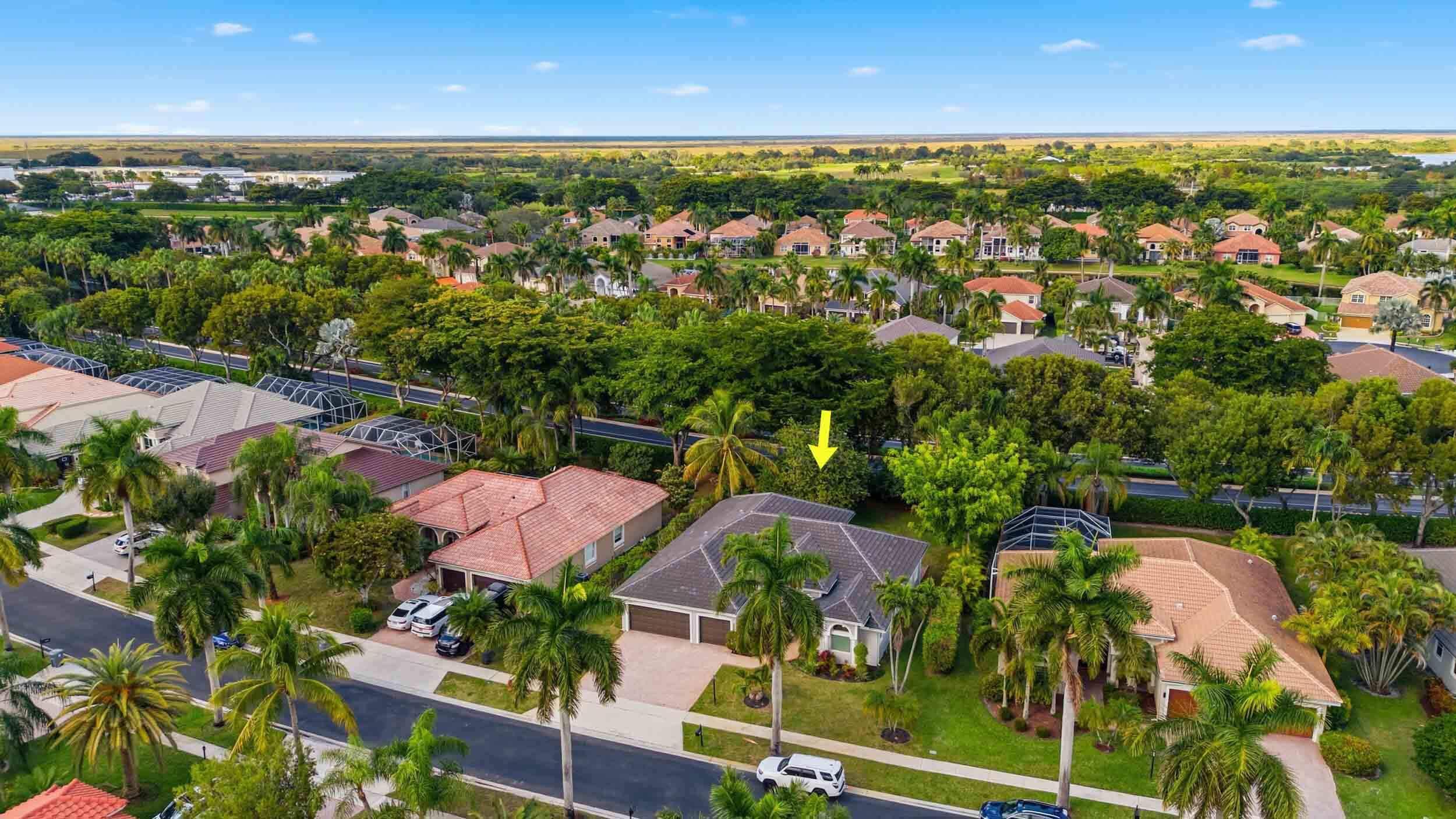 12363 Clearfalls Drive Boca Raton, FL 33428 - Photo 52 of 58 an aerial view of residential houses with outdoor space and trees