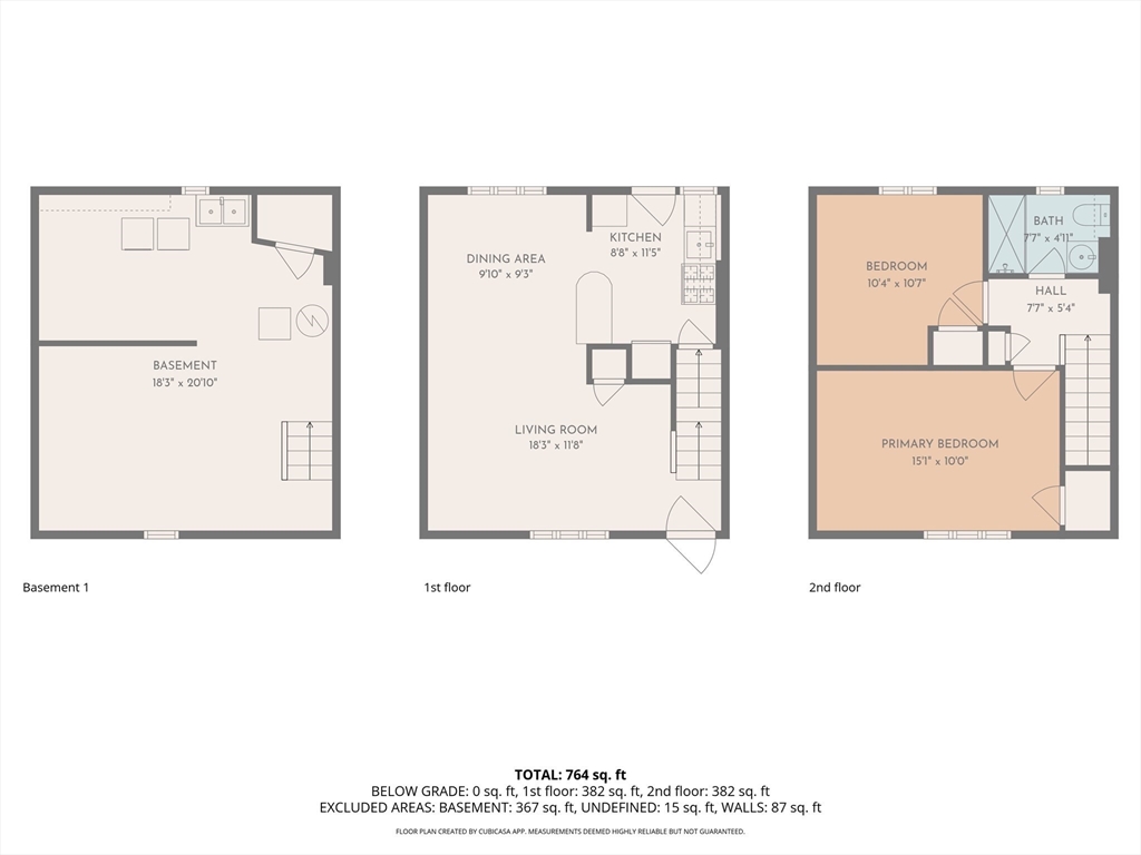 92 Duff Street Watertown, MA 02472 - Photo 18 of 18 a picture of a room with a white wall and a refrigerator