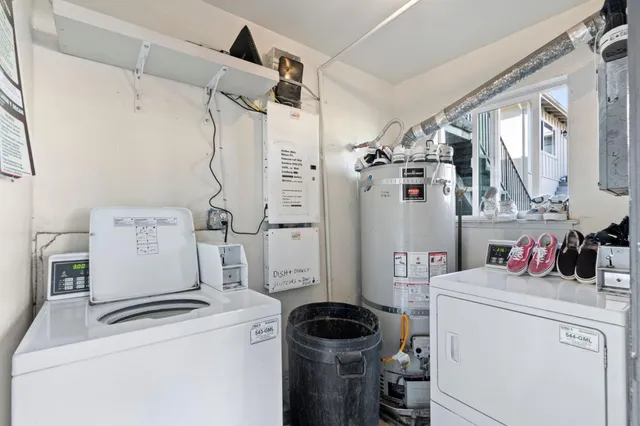 a room with storage and utility