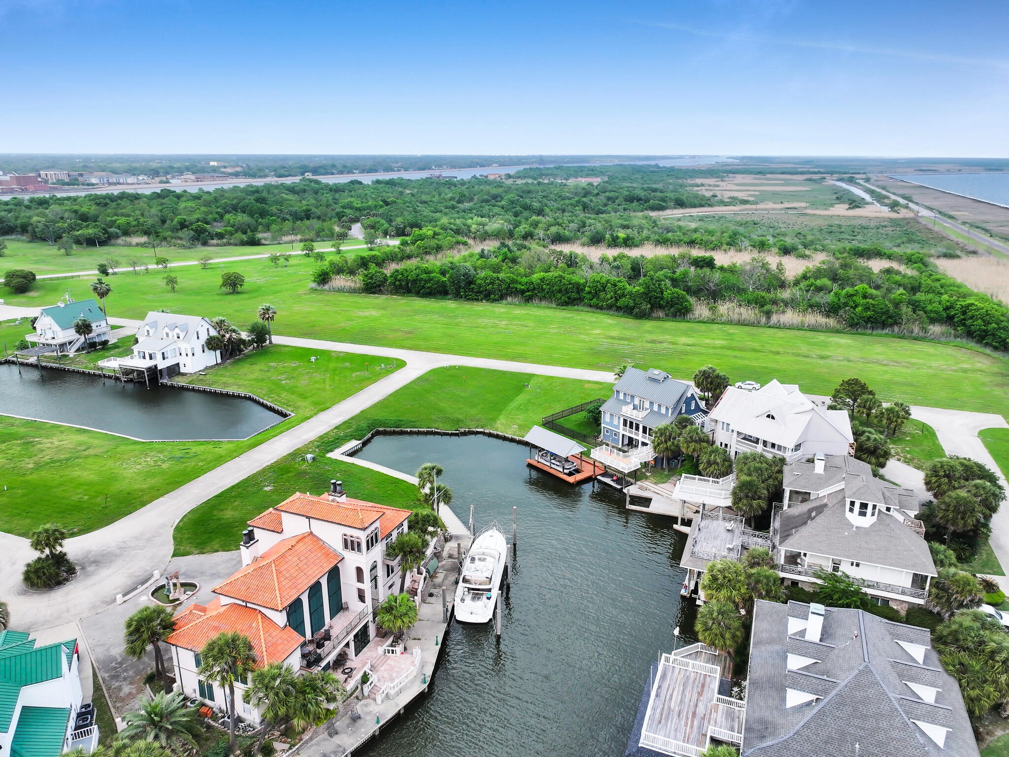 501 Southwind Port Arthur, TX 77640 - Photo 21 of 33 an aerial view of a lake with a mountain view in back